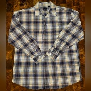 ENYCE Men's Blue Plaid Shirt